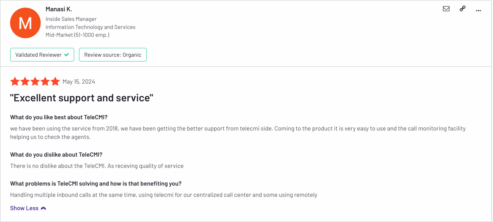 TeleCMI G2 Reviews